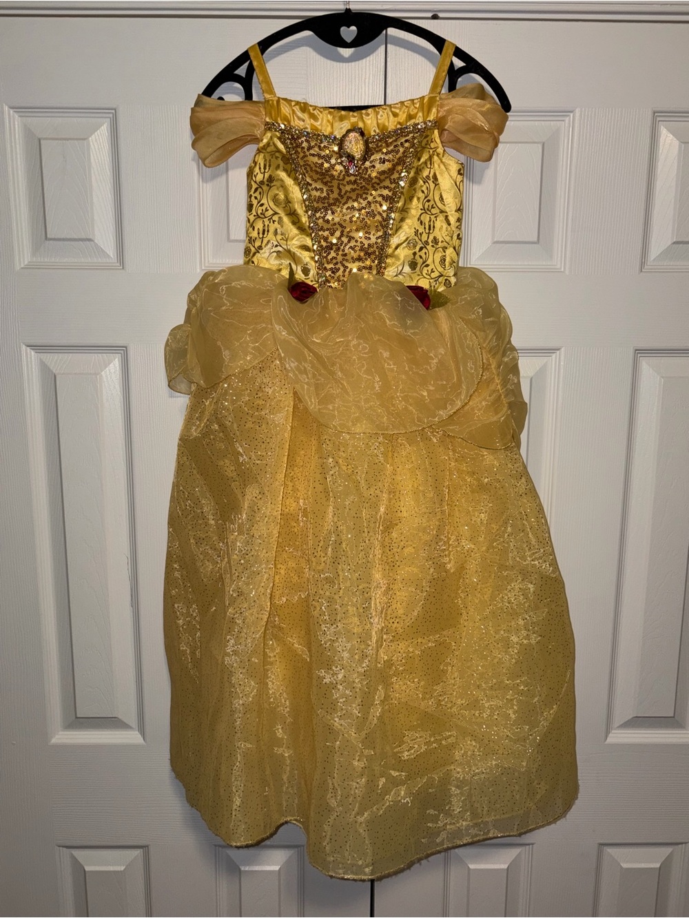 Disney Gold Princess Dress Costume girl size 7/8